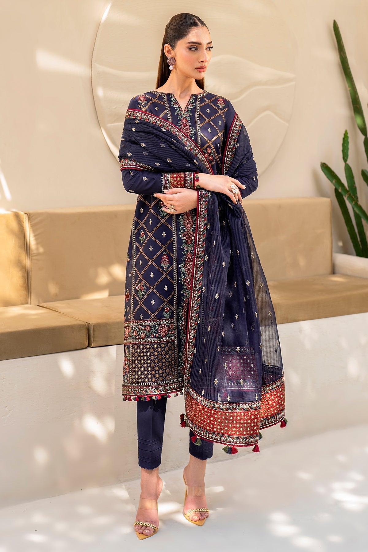 Jazmin | Irish Lawn SS 24 | D6 -  Jazmin Luxury - Original Designer Dress - House of Maryam