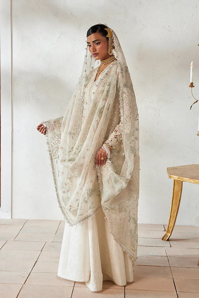 Suffuse Rosha cloud white organza peplum and sharara, photo 3