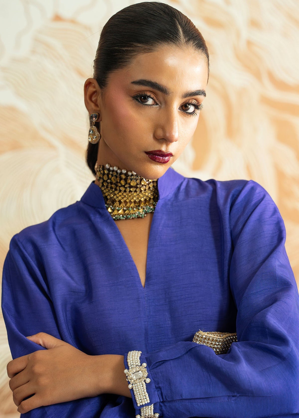 Mahgul | Whispers of Silk | Sapphire Mosaic-3