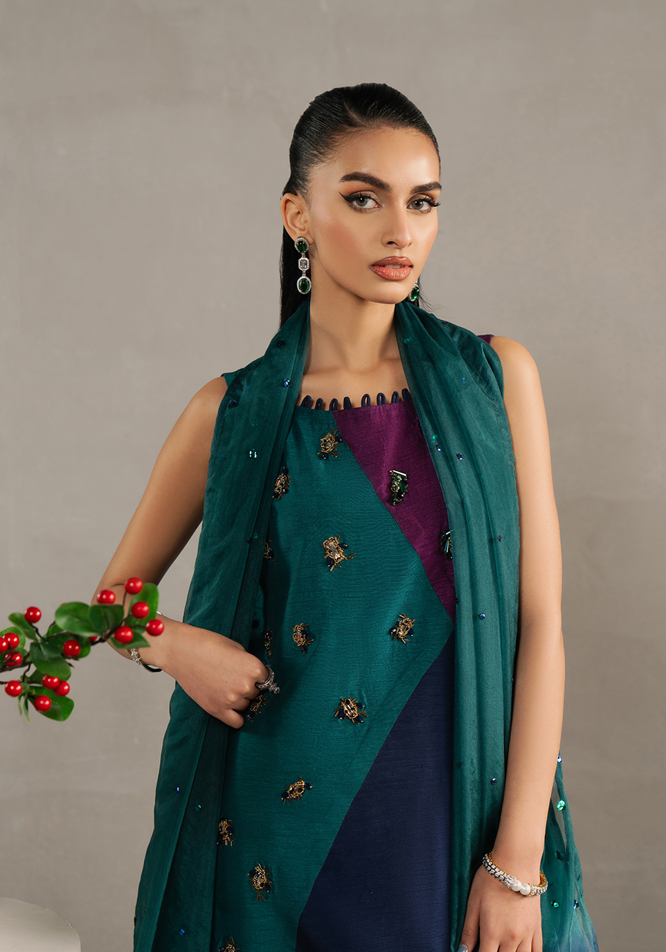 Zarqash | Silk Edit | ZQS 024 STARLETTE -  Zarqash Ladies Clothes - Original Designer Dress - House of Maryam