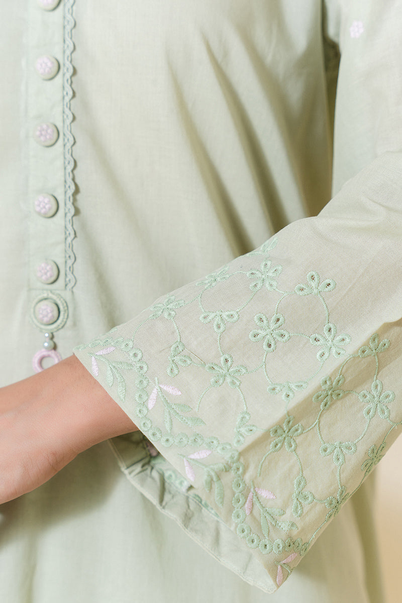 Cross Stitch | Exclusive Pret | Pistachio Fern-2 PC (Shirt & Dupatta), image 2