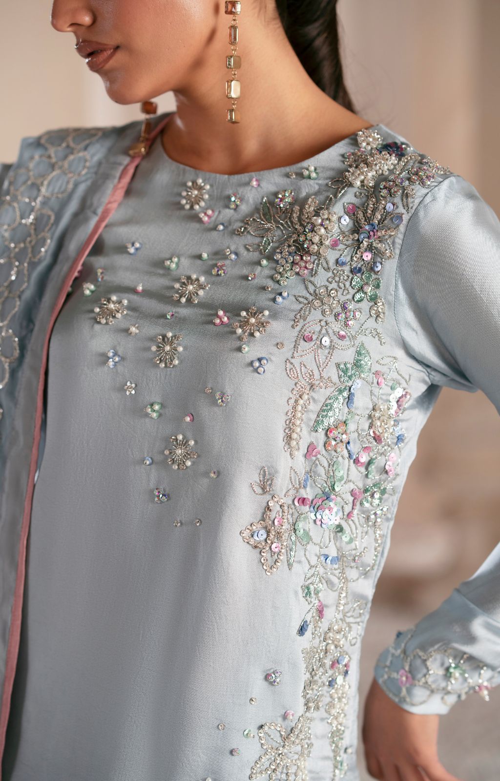 Ajr Couture | Symphony Luxe Festive 25 | Midnight Bloom -  AJR Couture Ladies Clothes - Original Designer Dress - House of Maryam
