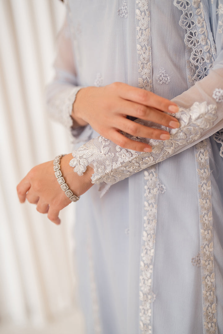 Azure | Ensembles Embroidered Formals | Serenity Sky -  Azure Ladies Clothes - Original Designer Dress - House of Maryam