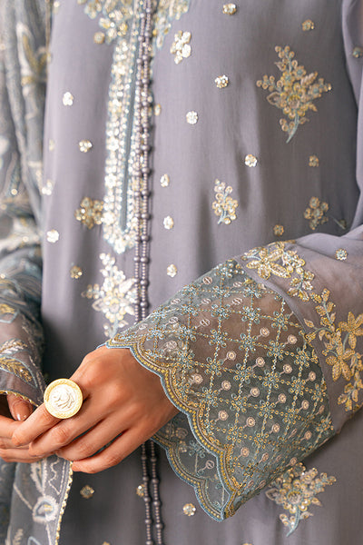 Cross Stitch | Luxe Atelier 24 | SMOKE BLUE -  Cross Stitch Luxury - Original Designer Dress - House of Maryam
