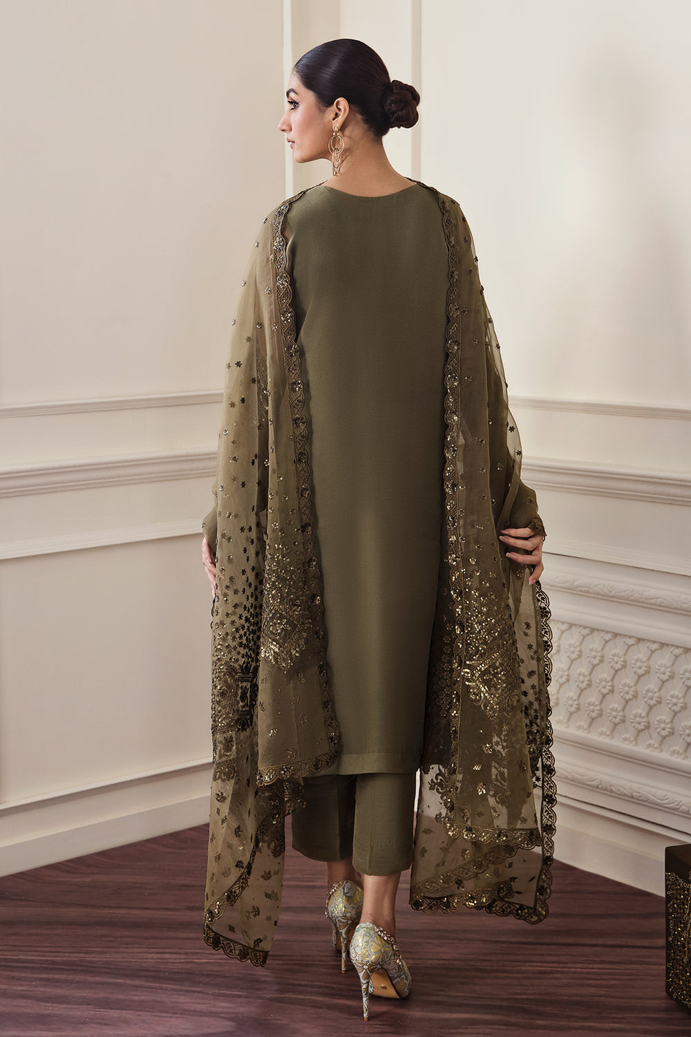 Baroque | Formals Collection | EMBROIDERED CHIFFON UF-295, image 2