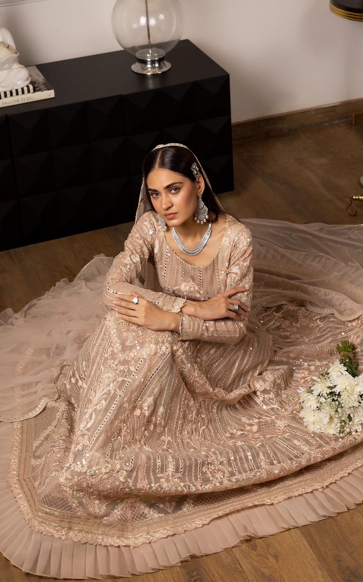 Threads and Motifs | Formal Dresses 25 | Embroidered Net Maxi -  Threads and Motifs Ladies Clothes - Original Designer Dress - House of Maryam