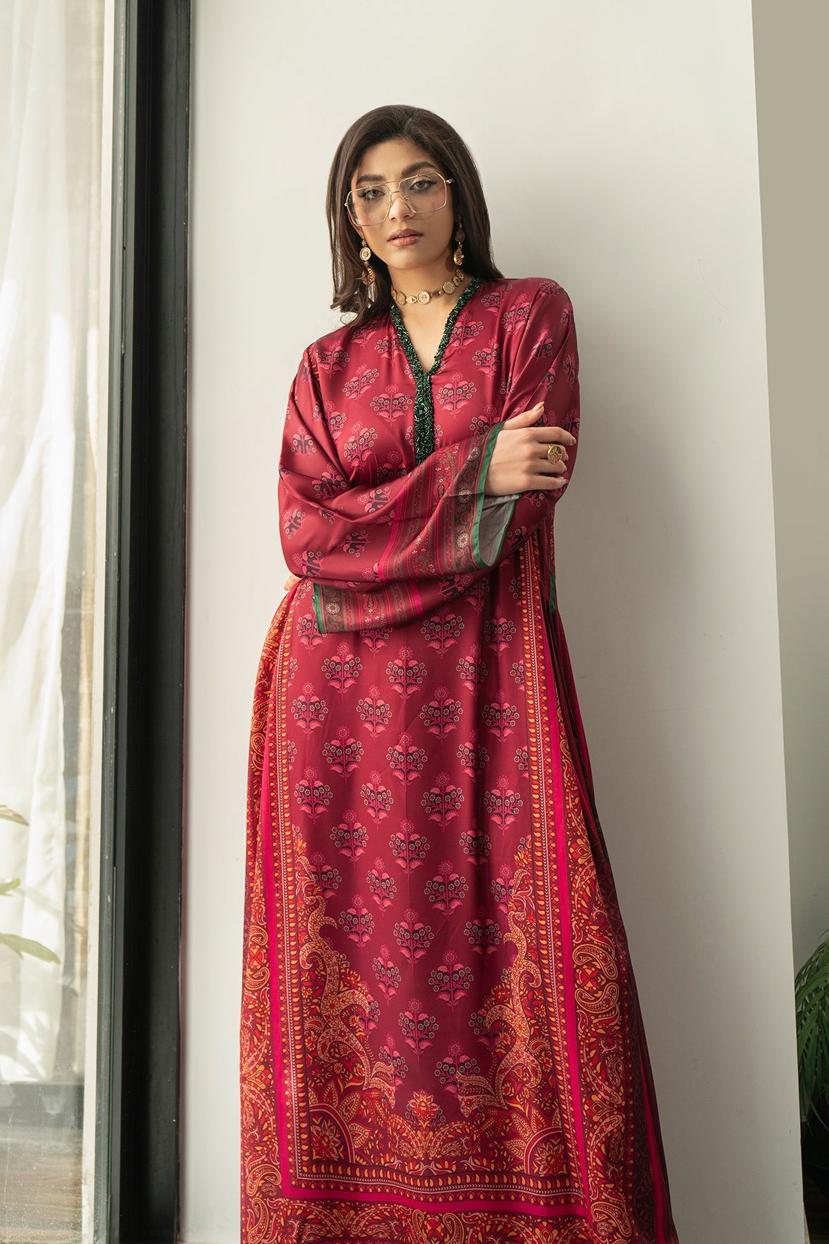 Erum Khan | Eid Edit 25 | Berry Babe -  Erum Khan Ladies Clothes - Original Designer Dress - House of Maryam
