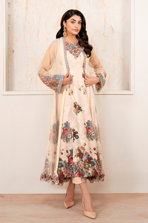 Baroque | Luxury Pret 25 | EMBROIDERED CHIFFON PR-1053, image 3