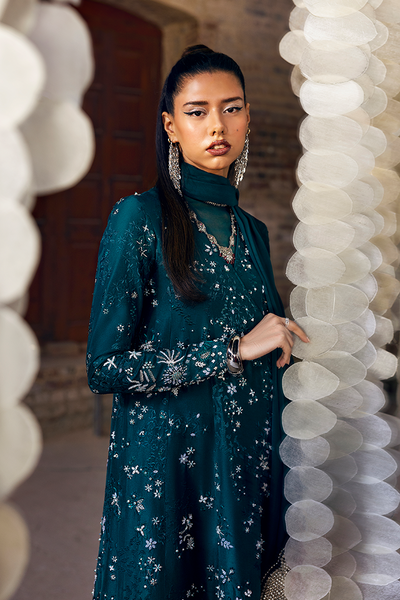 Suffuse Solara deep green silk angrakha shirt and pants, photo 3