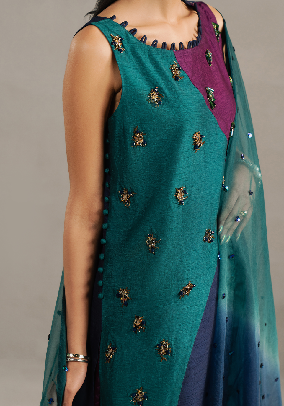 Zarqash | Silk Edit | ZQS 024 STARLETTE -  Zarqash Ladies Clothes - Original Designer Dress - House of Maryam