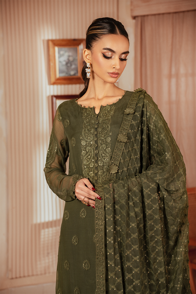 Iznik | Chiffon Kari | ICK-05 Embroidered Chiffon -  Iznik Formal - Original Designer Dress - House of Maryam
