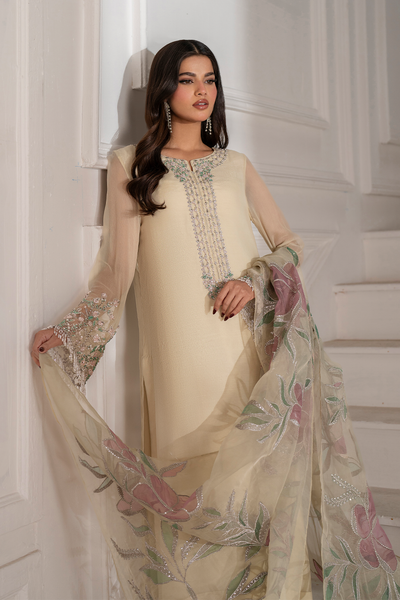 Iznik I Festive Formal I UE-413 Embroidered Chiffon -  Iznik Ladies Clothes - Original Designer Dress - House of Maryam
