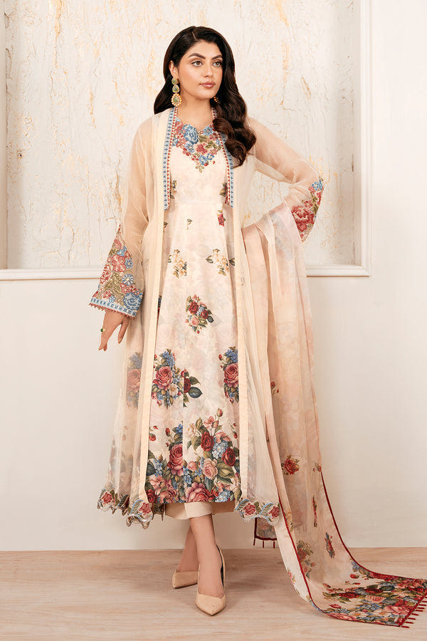 Baroque | Luxury Pret 25 | EMBROIDERED CHIFFON PR-1053