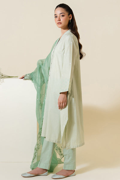 Cross Stitch | Exclusive Pret | Pistachio Fern-2 PC (Shirt & Dupatta)