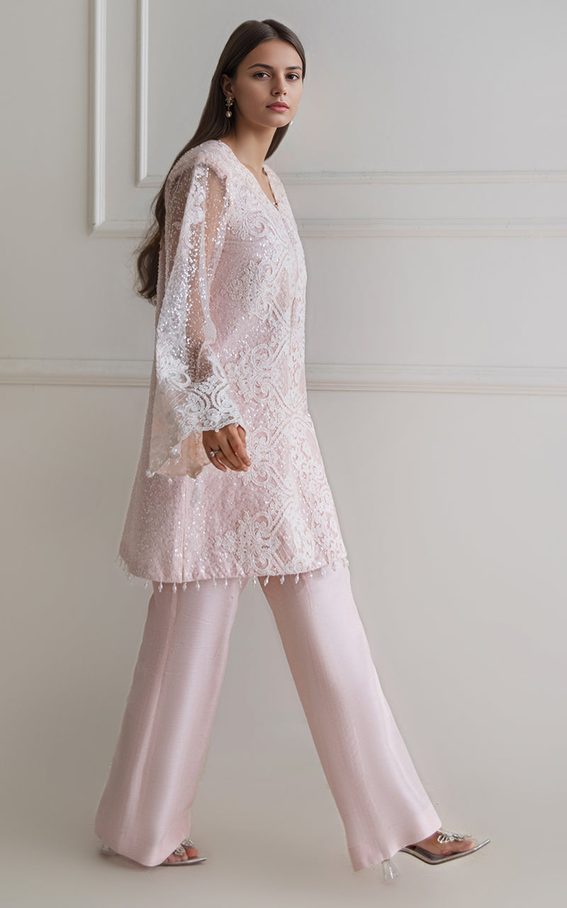 Threads and Motifs | Formal Dresses 25 | Net Embroidered shirt, image 2
