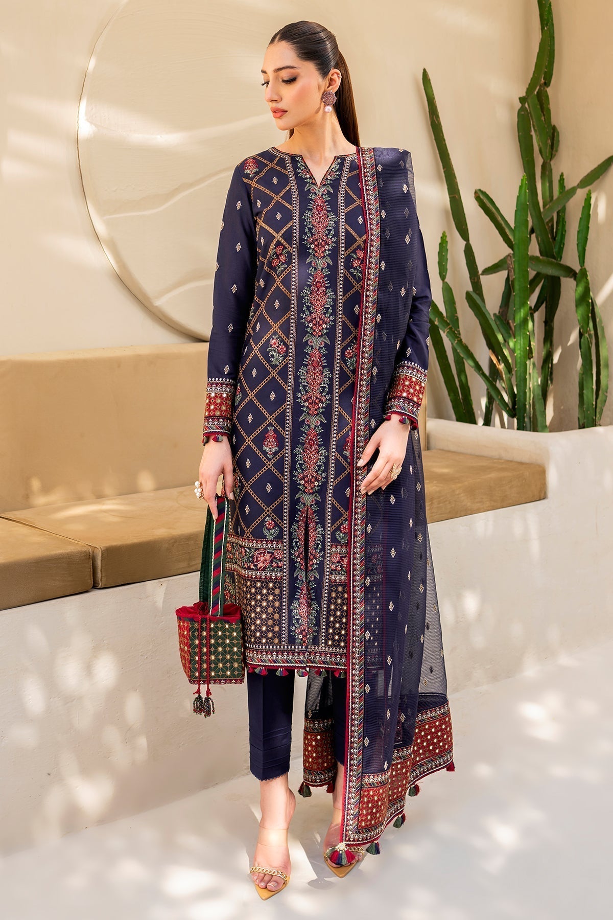 Jazmin | Irish Lawn SS 24 | D6 -  Jazmin Luxury - Original Designer Dress - House of Maryam