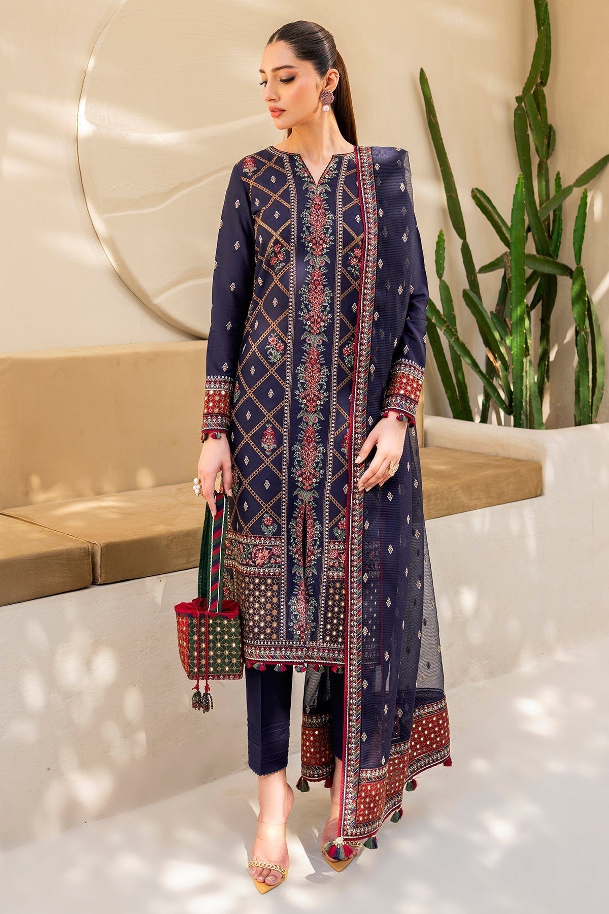 Jazmin | Irish Lawn SS 24 | D6 -  Jazmin Luxury - Original Designer Dress - House of Maryam