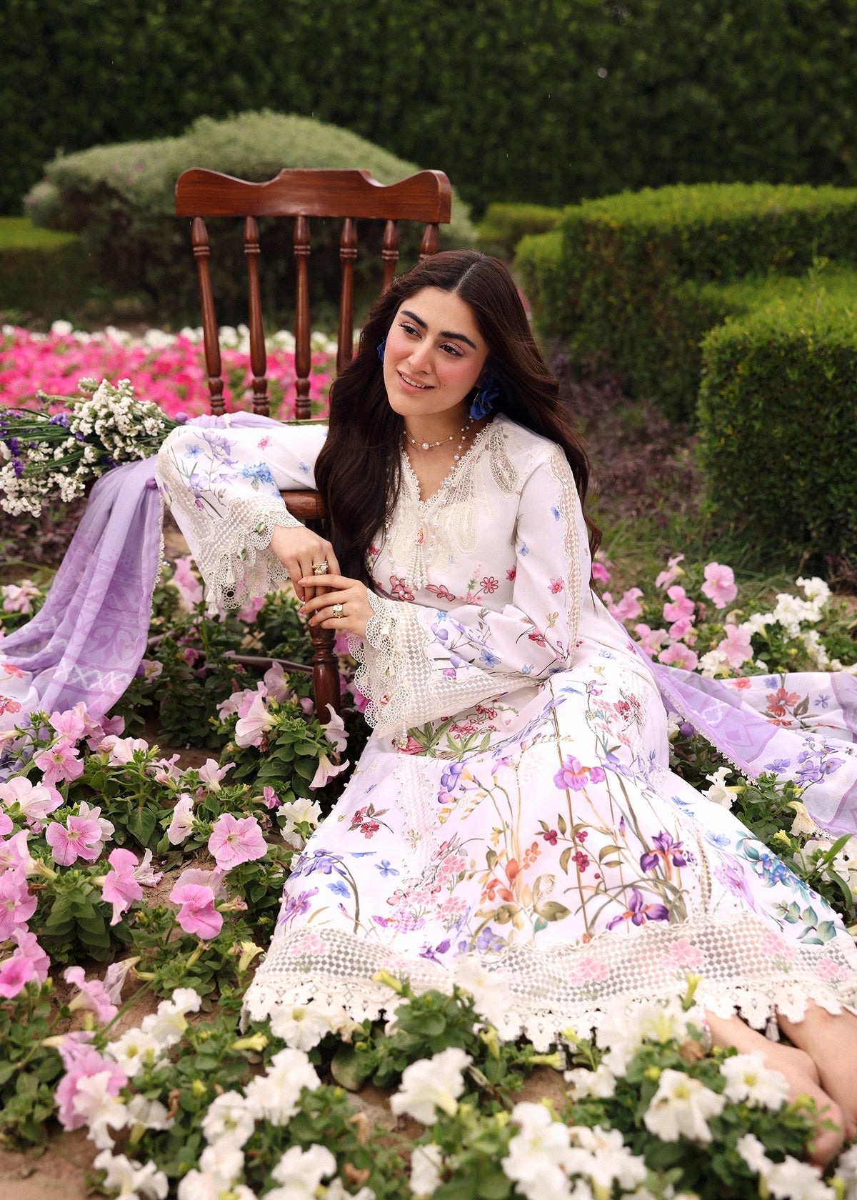Sardinia | Embroidered Lawn Edit 26 | Lavender Clouds-7