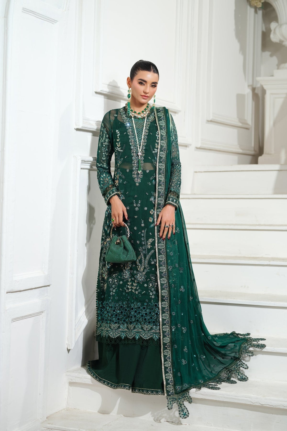 Maryam Hussain | Meer Embroidered Chiffon | Juhi Meer-06, image 2