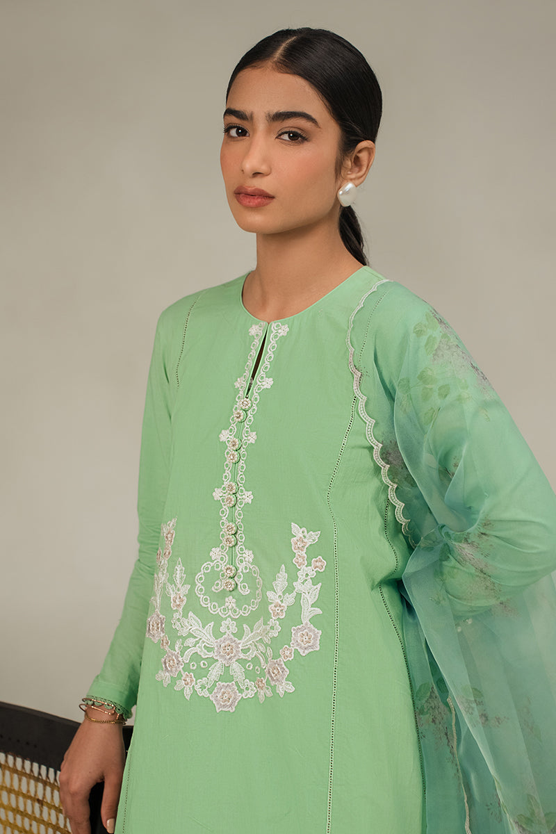 Cross Stitch | Basic Pret | Morning Mist-2PC (Shirt & Dupatta), image 3
