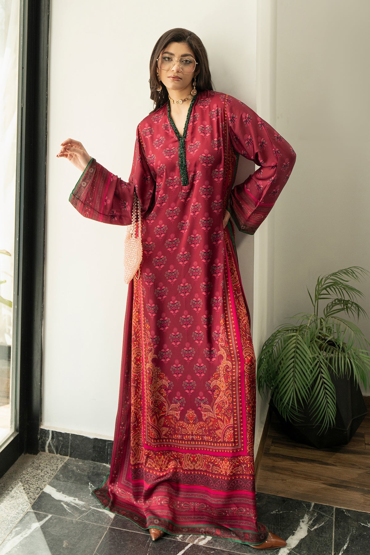 Erum Khan | Eid Edit 25 | Berry Babe -  Erum Khan Ladies Clothes - Original Designer Dress - House of Maryam