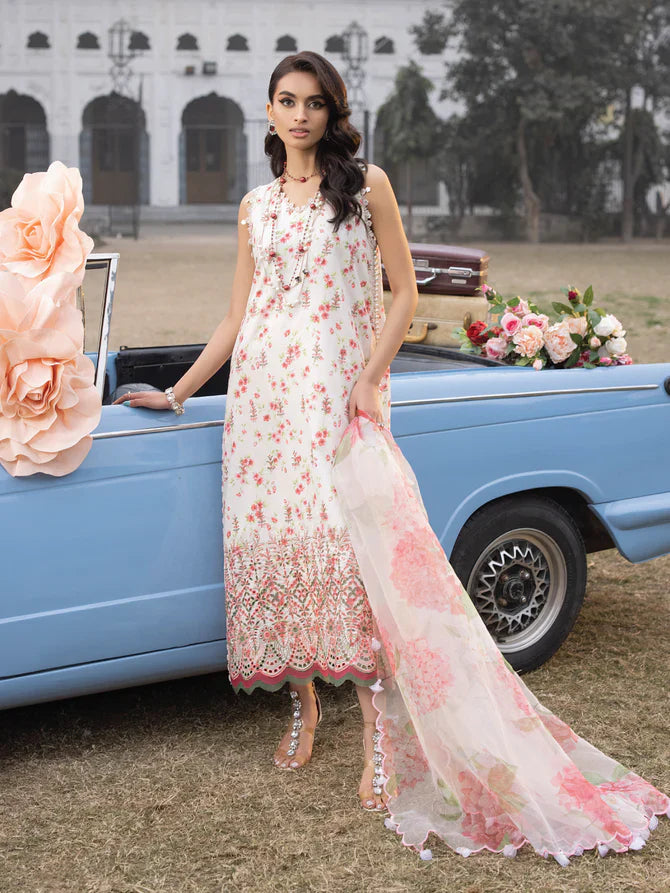 Faiza Faisal | Maya Luxury Lawn | Sandra -  Faiza Faisal Luxury -  House of Maryam