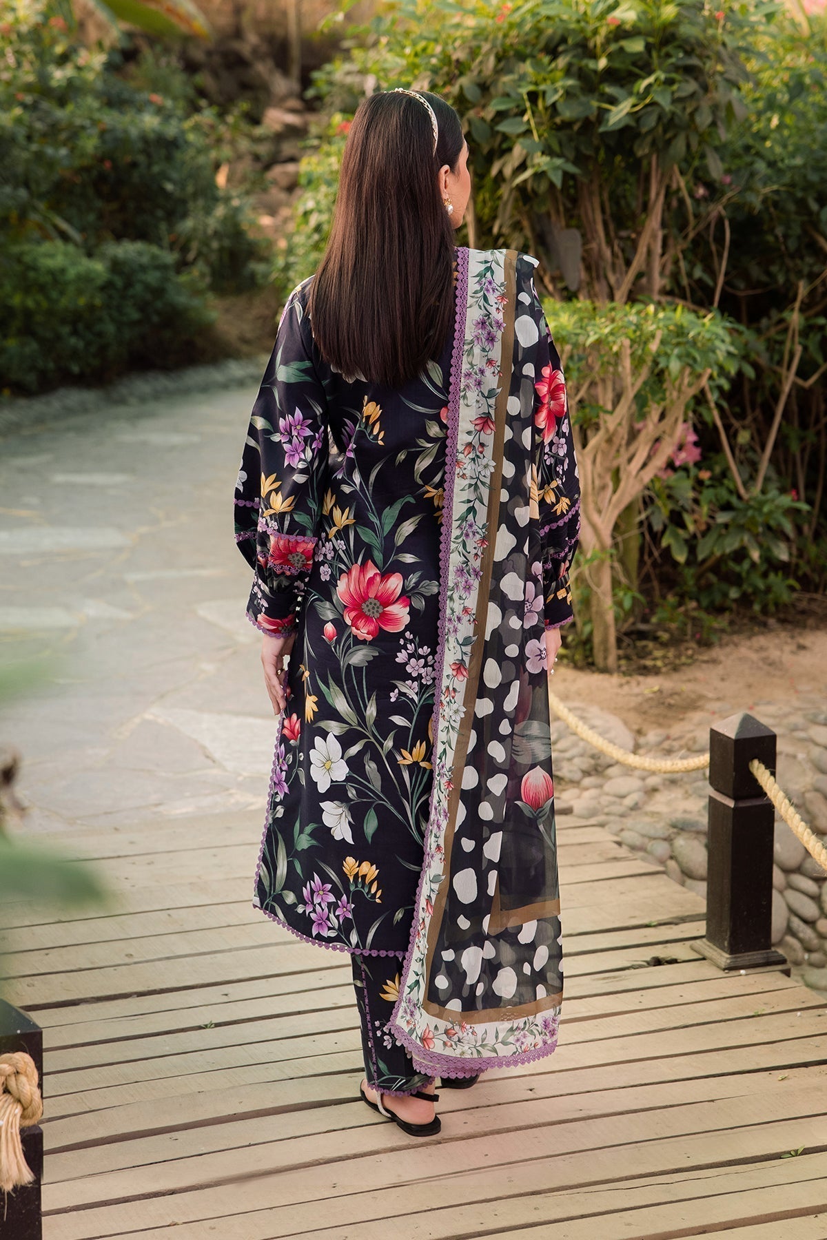 Alizeh | Sheen Lawn Prints 24 | VIOLA -  Alizeh Casuals - Original Designer Dress - House of Maryam