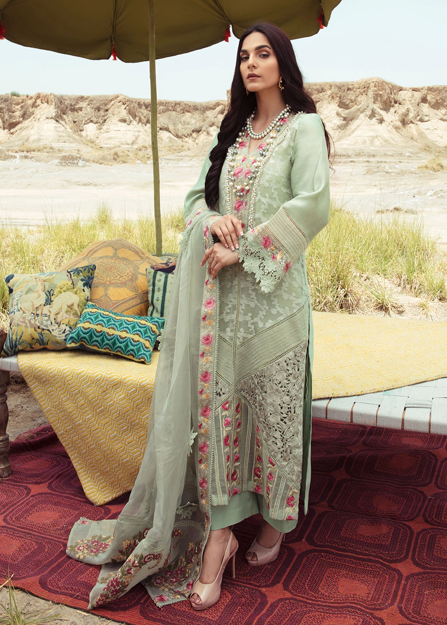 Saira Shakira | Luxury Pret |Parakeet -  Saira Shakira Ladies Clothes - Original Designer Dress - House of Maryam