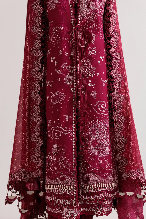 Suffuse Vesria plum embroidered lawn suit, photo 4