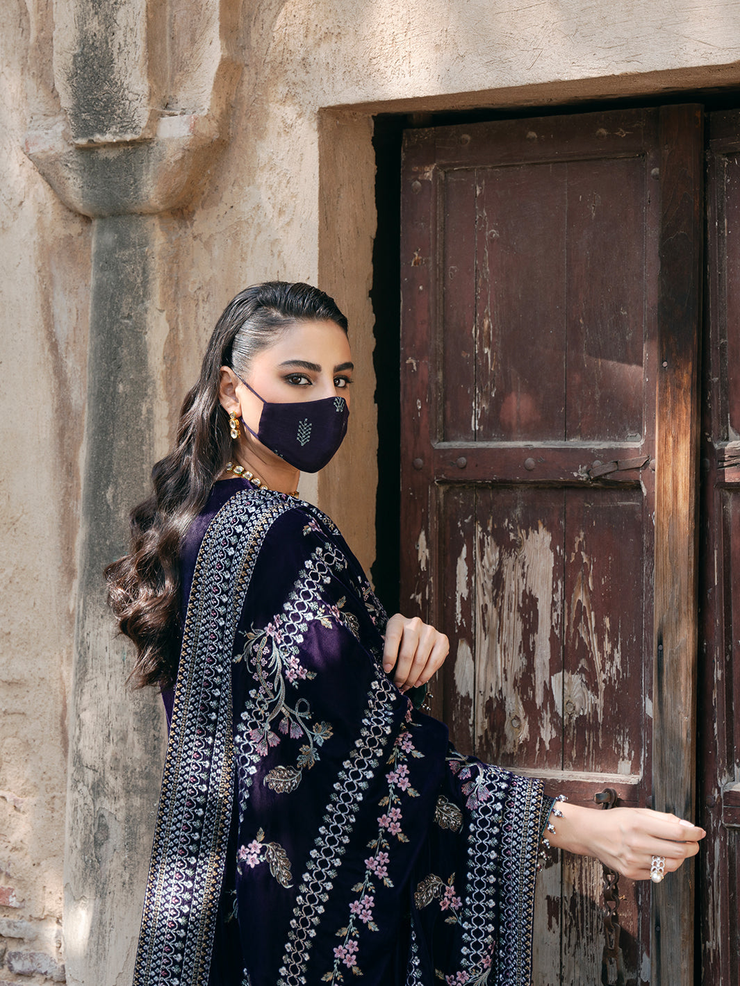 Flossie | Siara Velvet Formals | V-104 - B -  Flossie Ladies Clothes - Original Designer Dress - House of Maryam