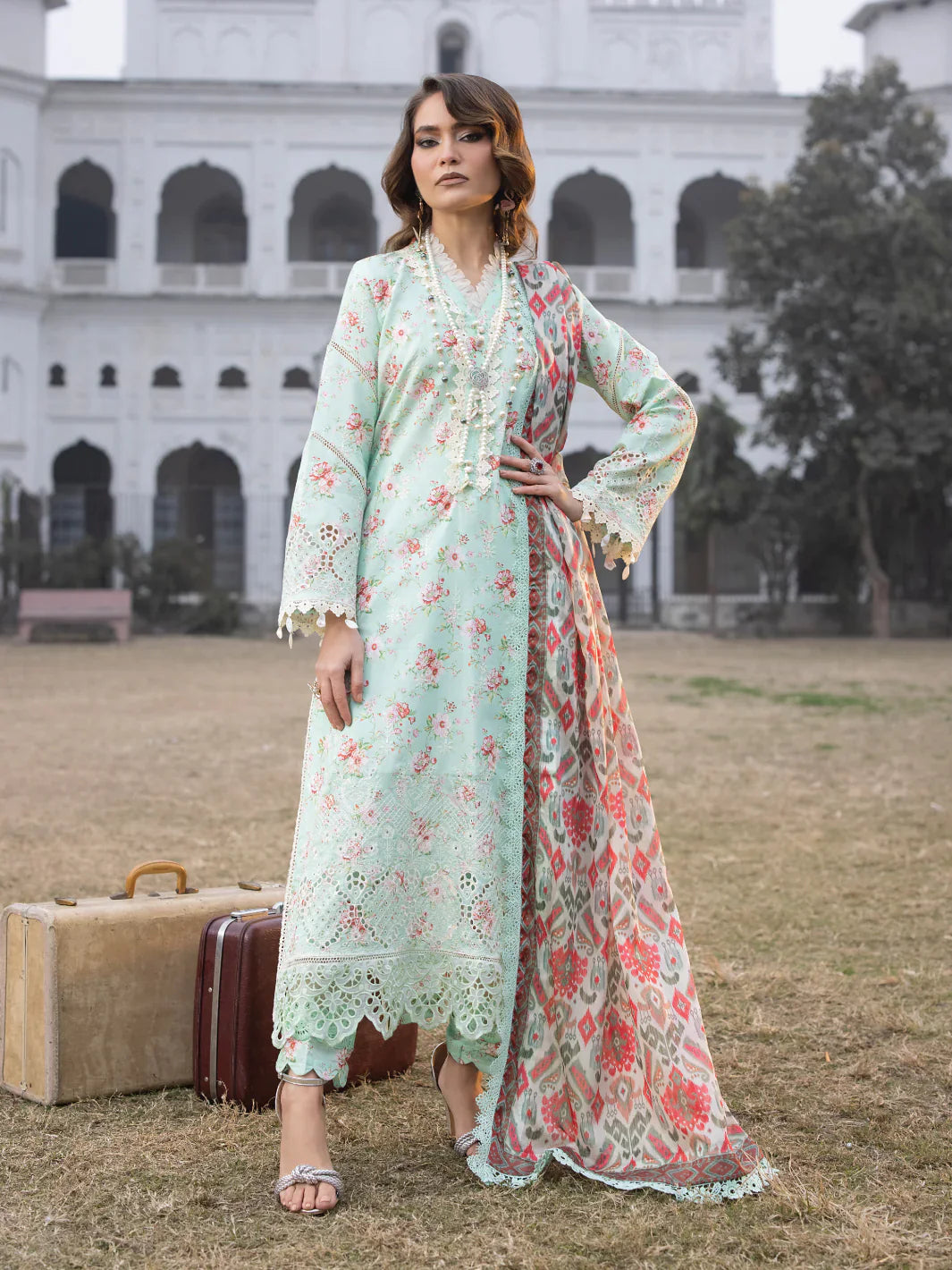 Faiza Faisal | Maya Luxury Lawn | Julia -  Faiza Faisal Luxury -  House of Maryam