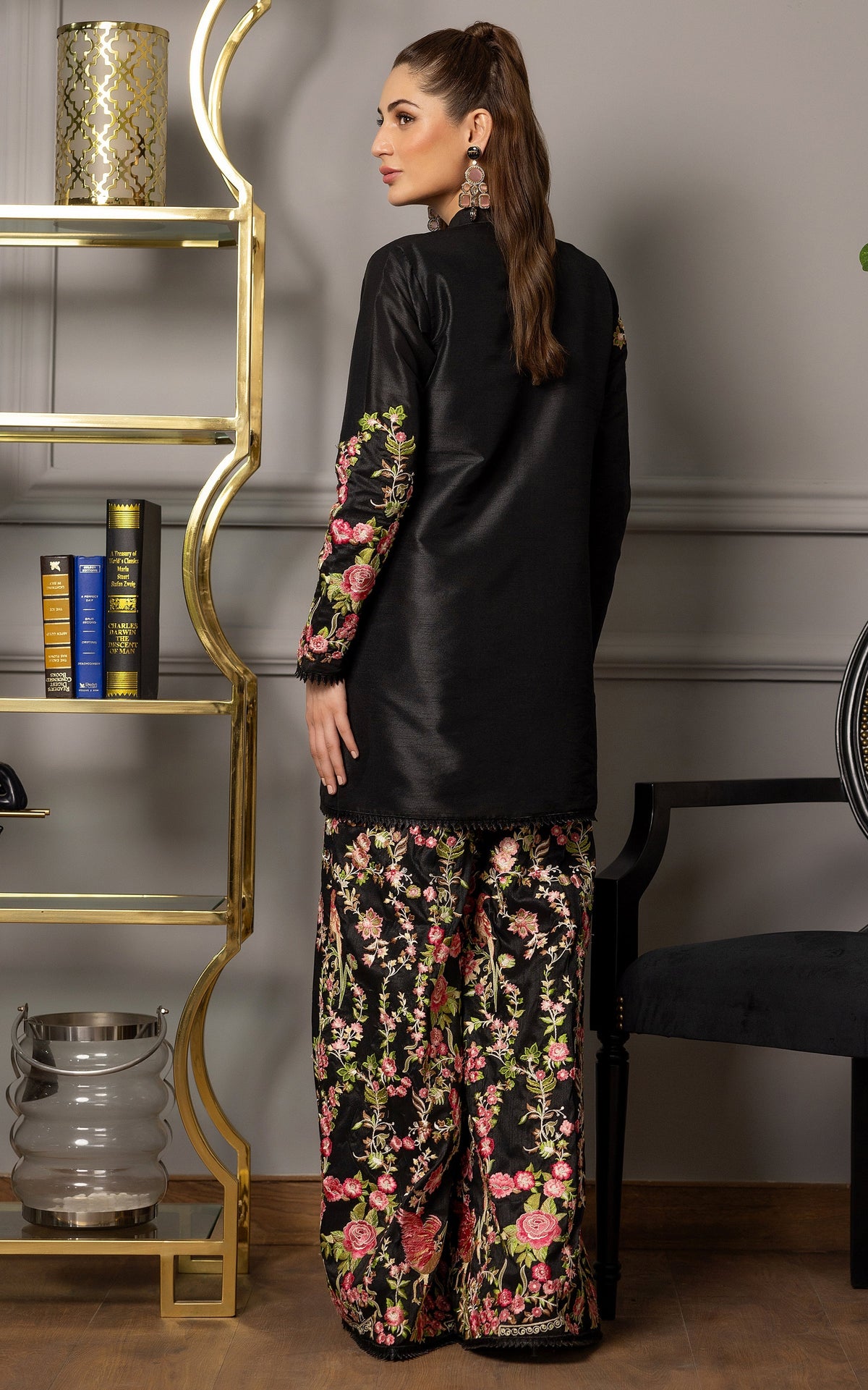 Threads and Motifs | Formal Dresses 25 | Embroidered Jacket With Trouser -  Threads and Motifs Ladies Clothes - Original Designer Dress - House of Maryam