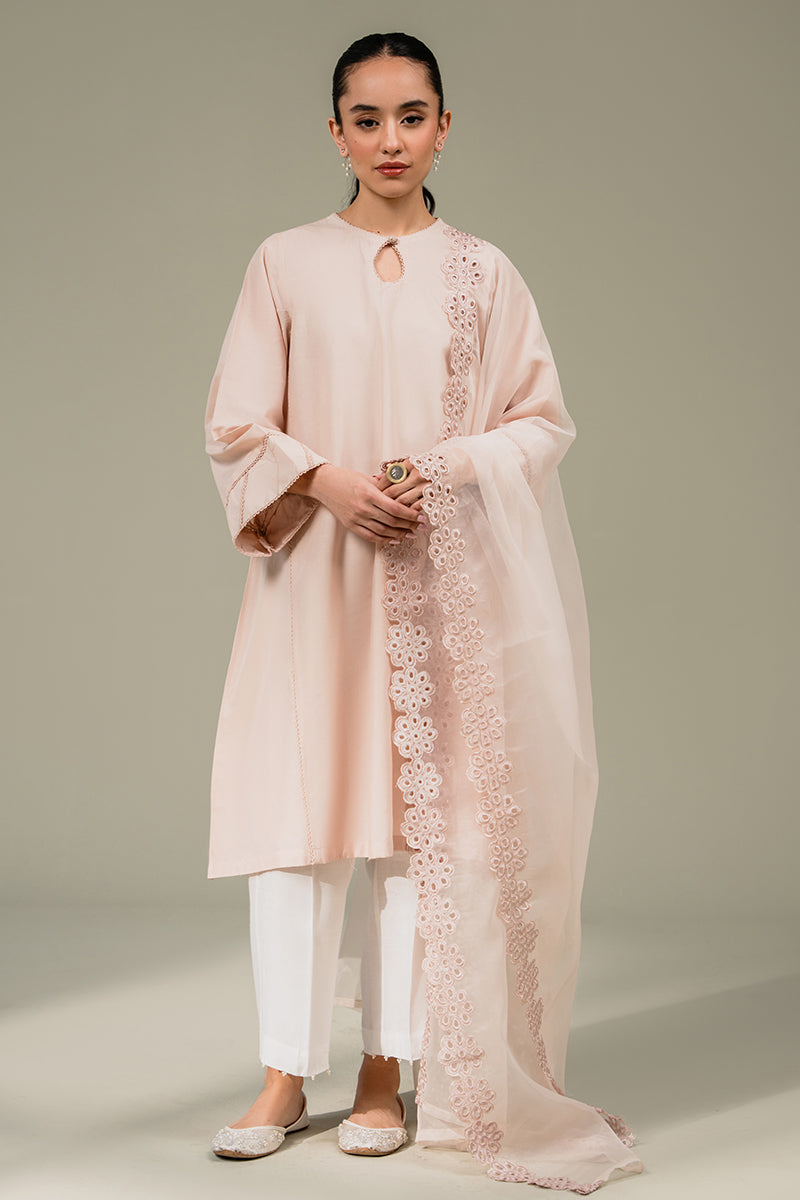 Cross Stitch | Basic Pret | Pink Shadow-2 Piece (Shirt And Dupatta)