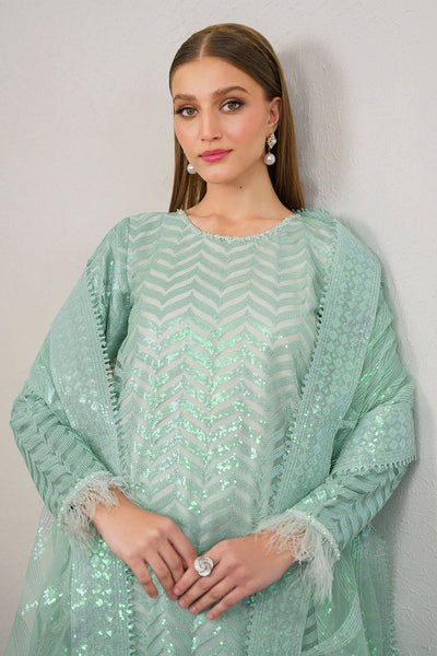 Baroque | Formal Collection | NET UF-517 -  Baroque Ladies Clothes - Original Designer Dress - House of Maryam