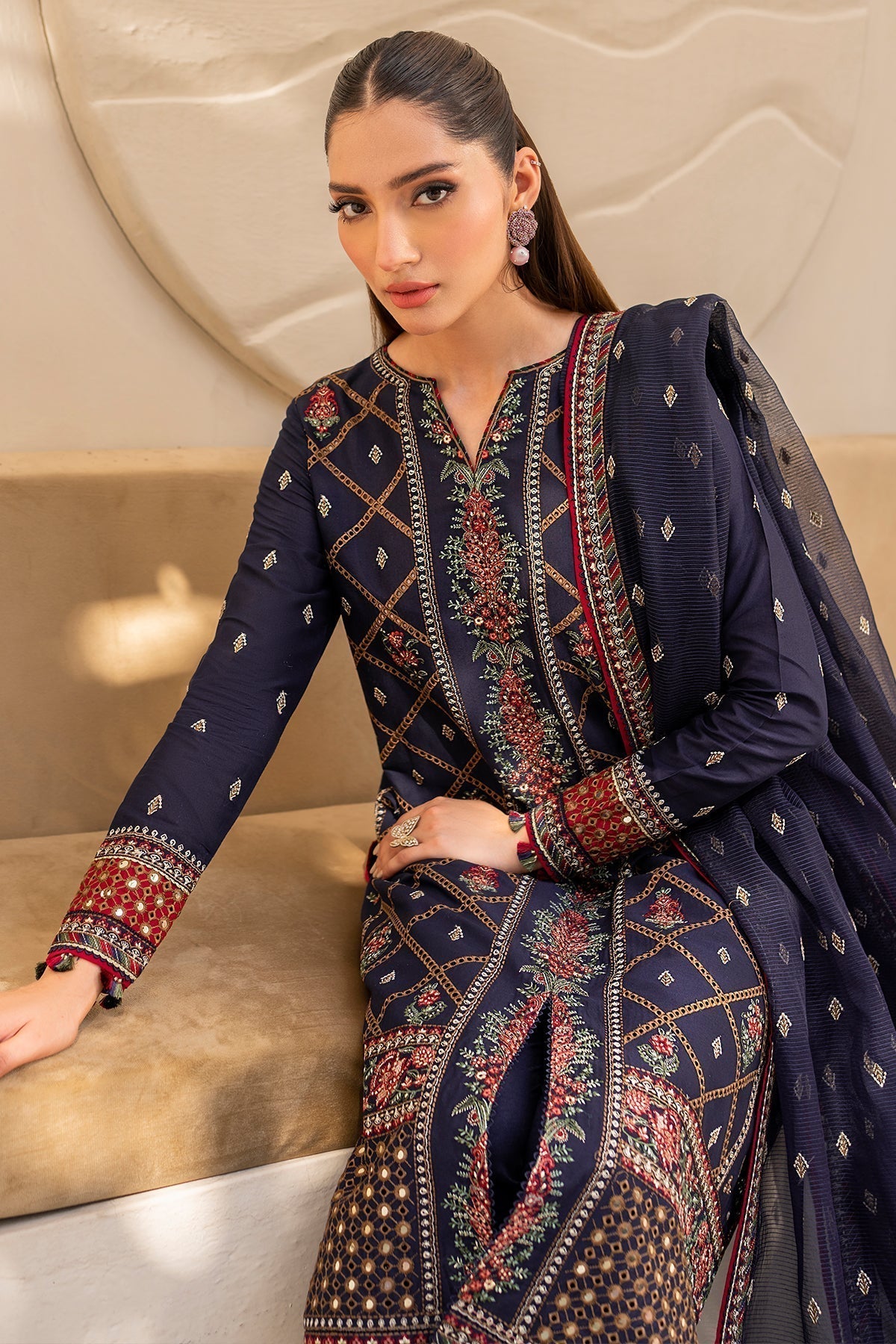 Jazmin | Irish Lawn SS 24 | D6 -  Jazmin Luxury - Original Designer Dress - House of Maryam