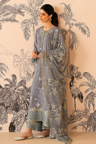 Cross Stitch | Luxe Atelier 24 | SMOKE BLUE -  Cross Stitch Luxury - Original Designer Dress - House of Maryam
