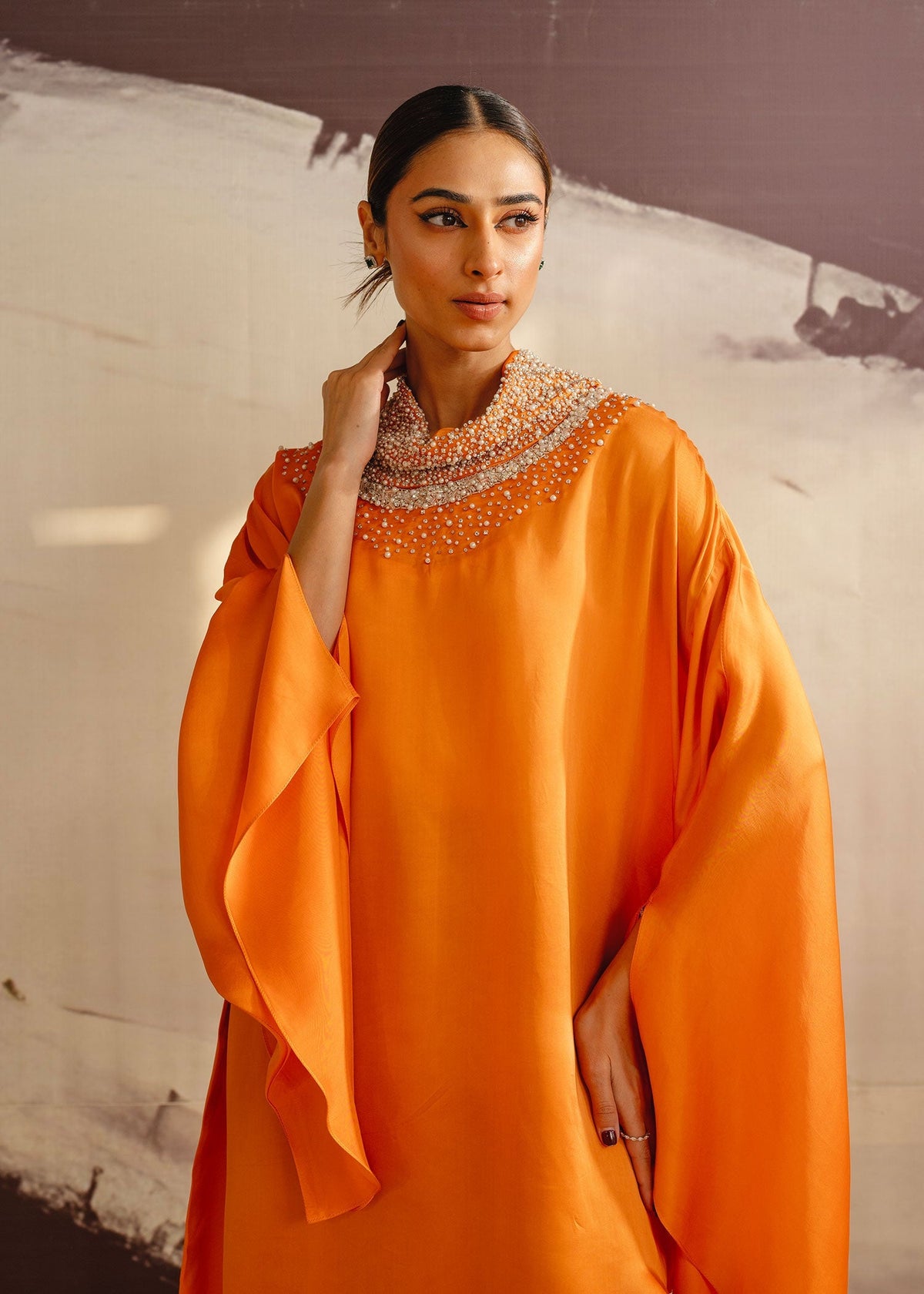 Mahgul | Eye of Cemal | Mandarin Glow -  Mahgul Ladies Clothes - Original Designer Dress - House of Maryam