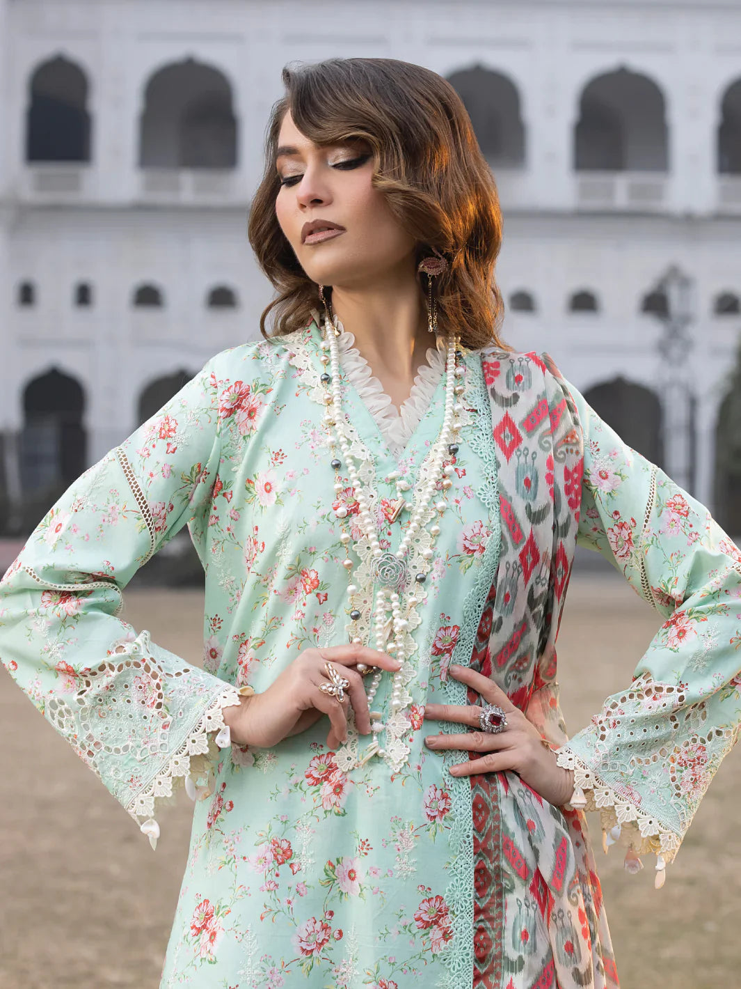 Faiza Faisal | Maya Luxury Lawn | Julia by Faiza Faisal - House of Maryam