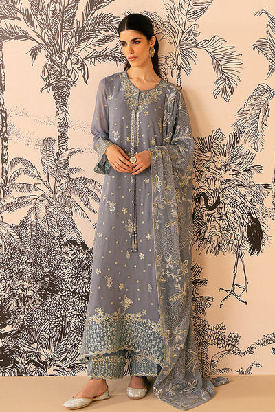 Cross Stitch | Luxe Atelier 24 | SMOKE BLUE -  Cross Stitch Luxury - Original Designer Dress - House of Maryam
