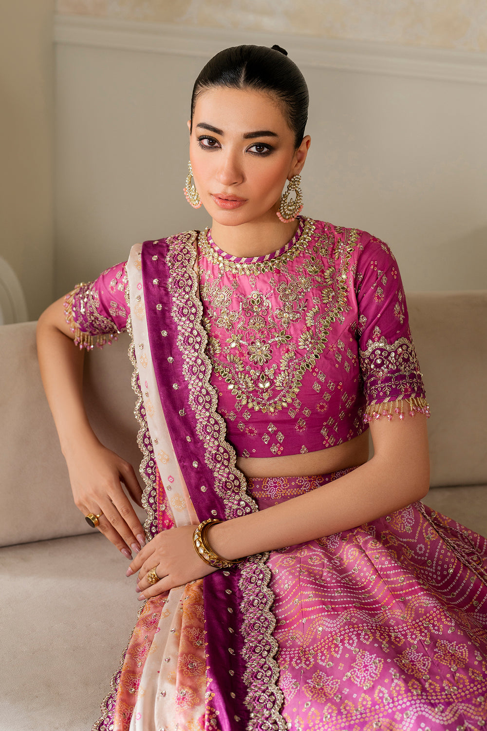 Baroque | Formals Collection | EMBROIDERED SILK UF-4163, image 3