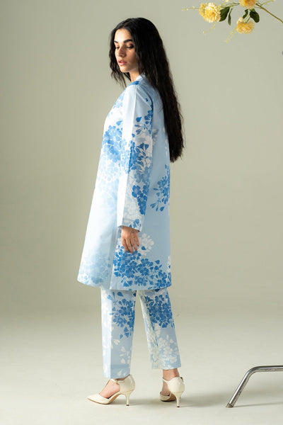 Afrozeh Muffled sky blue lawn co-ord set, photo 2