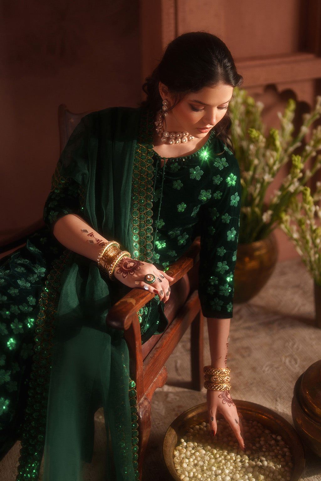 Iznik | Velvet 25 | IV-60 Embroidered Velvet, image 8