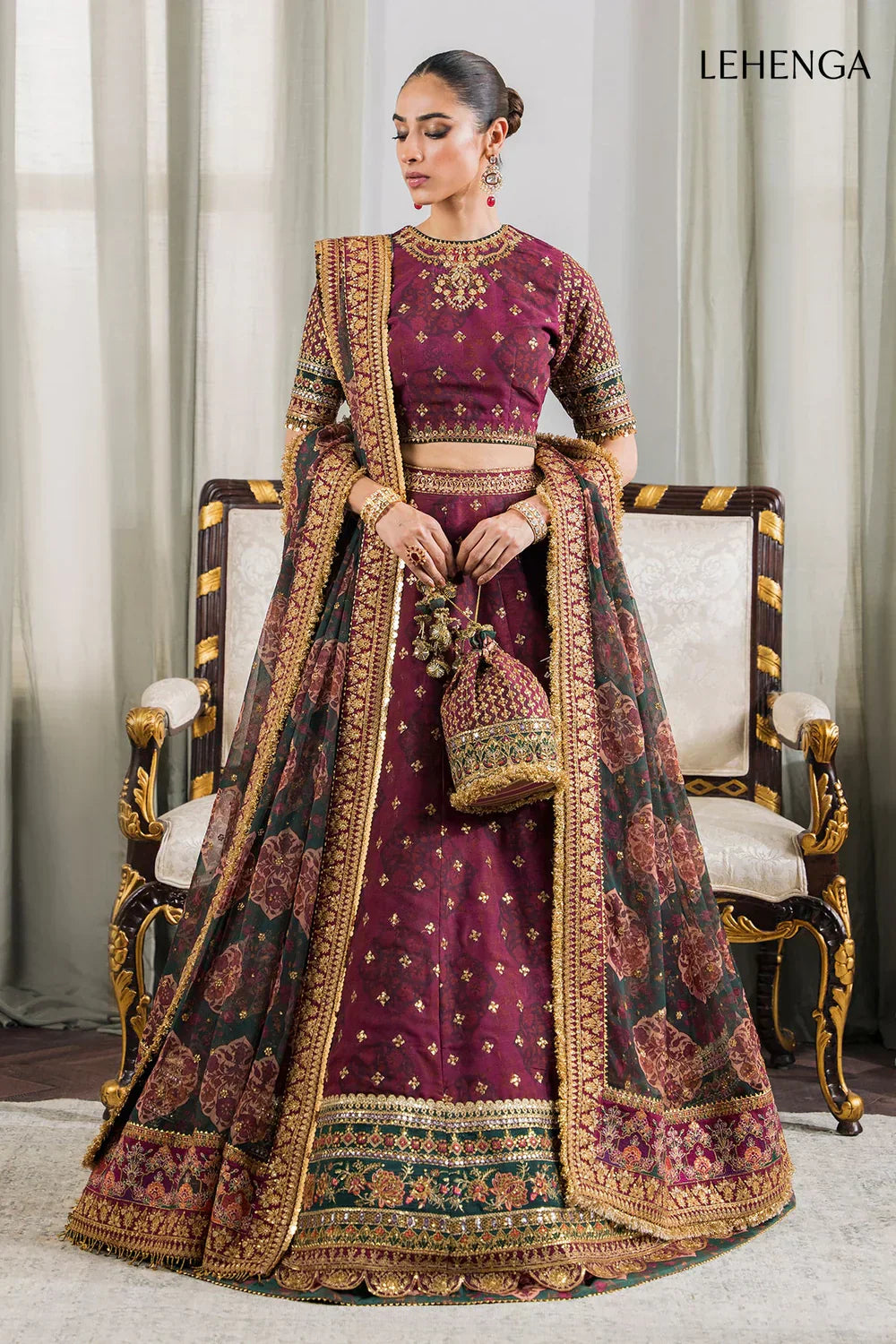Baroque | Chantelle Embroidered Collection | CH12-03 -  Baroque Bridal - Original Designer Dress - House of Maryam