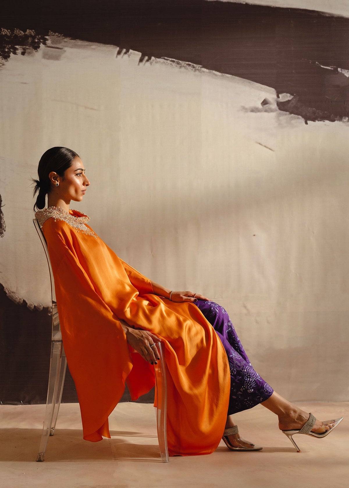 Mahgul | Eye of Cemal | Mandarin Glow -  Mahgul Ladies Clothes - Original Designer Dress - House of Maryam