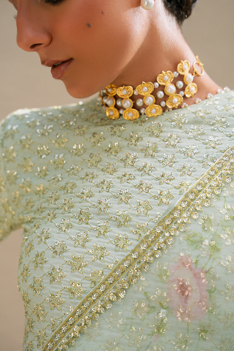Cross Stitch | Wedding Collection 24 | TRANQUIL HAZE -  Cross Stitch Formal - Original Designer Dress - House of Maryam
