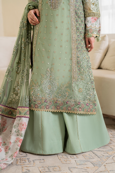 Iznik | Chinnon Chiffon | CC-41 Embroidered Net -  Iznik Formal - Original Designer Dress - House of Maryam
