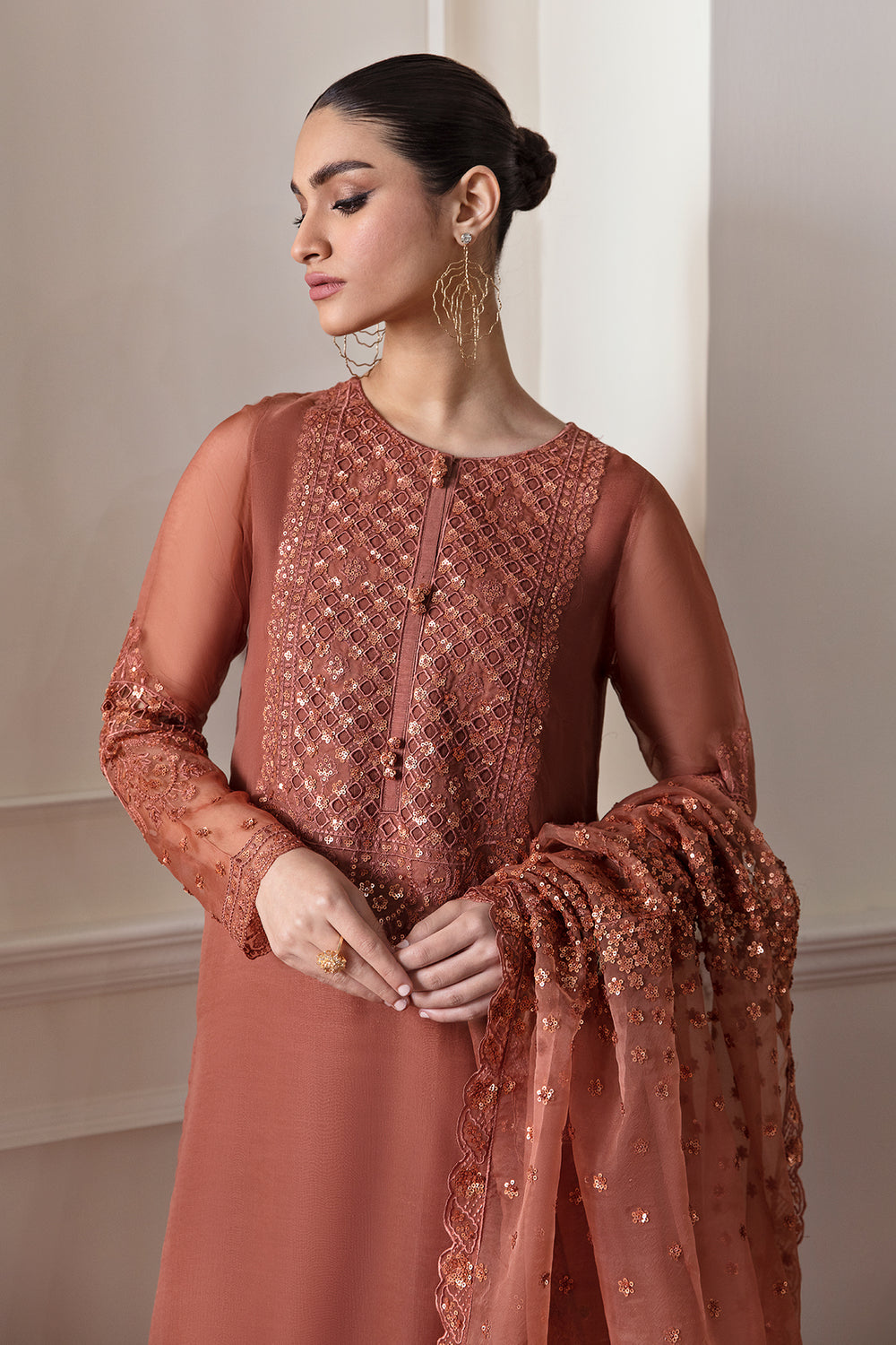 Baroque | Formals Collection | EMBROIDERED CHIFFON UF-296, image 4