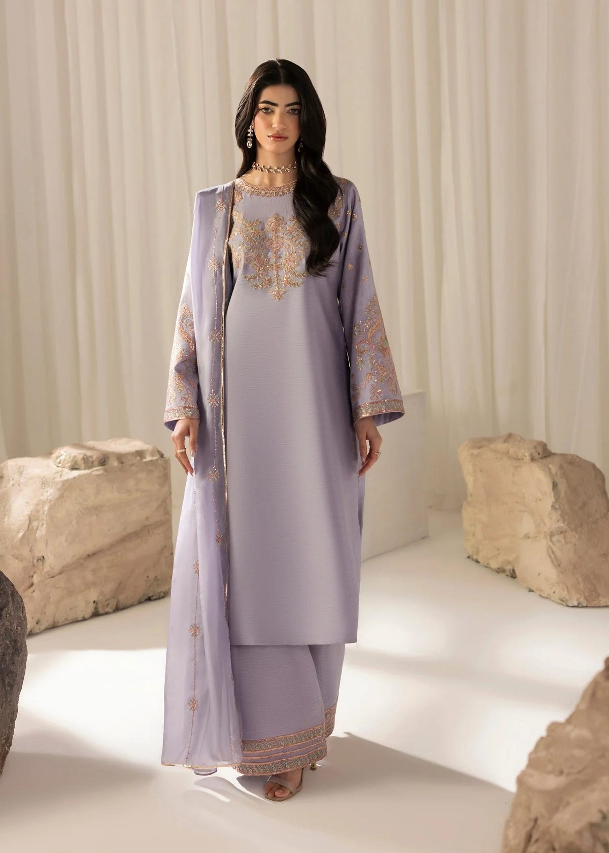 Jamnii | Silk Atelier Pret 26 | LAVENDER MIST