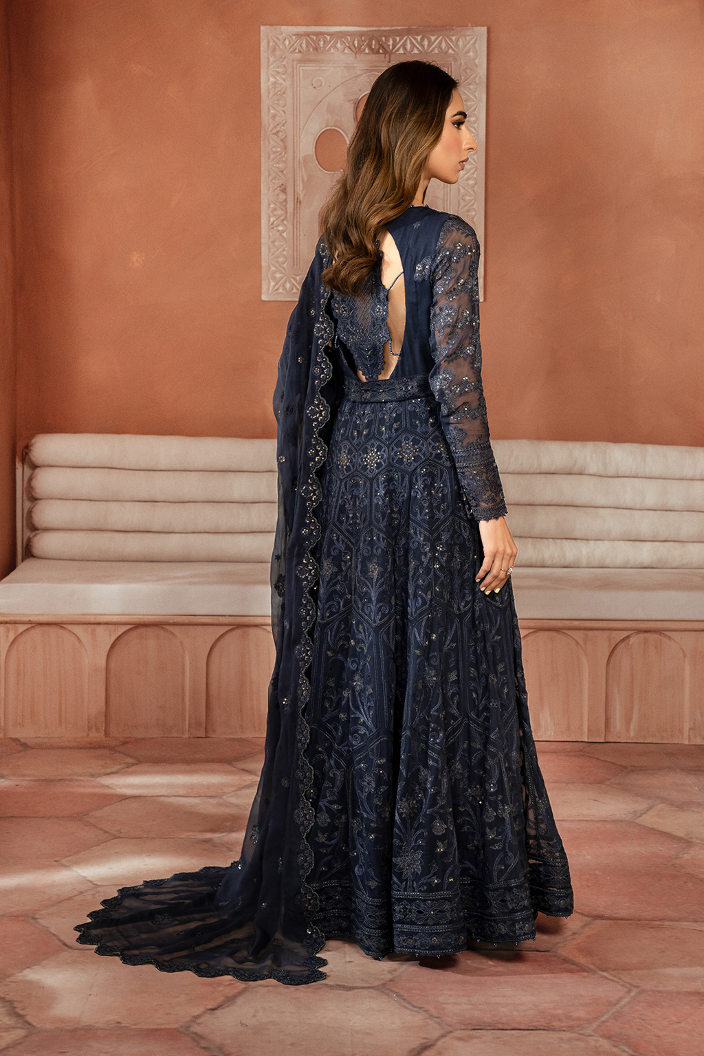 Iznik | Chiffon Kari | ICK-07 Embroidered Chiffon