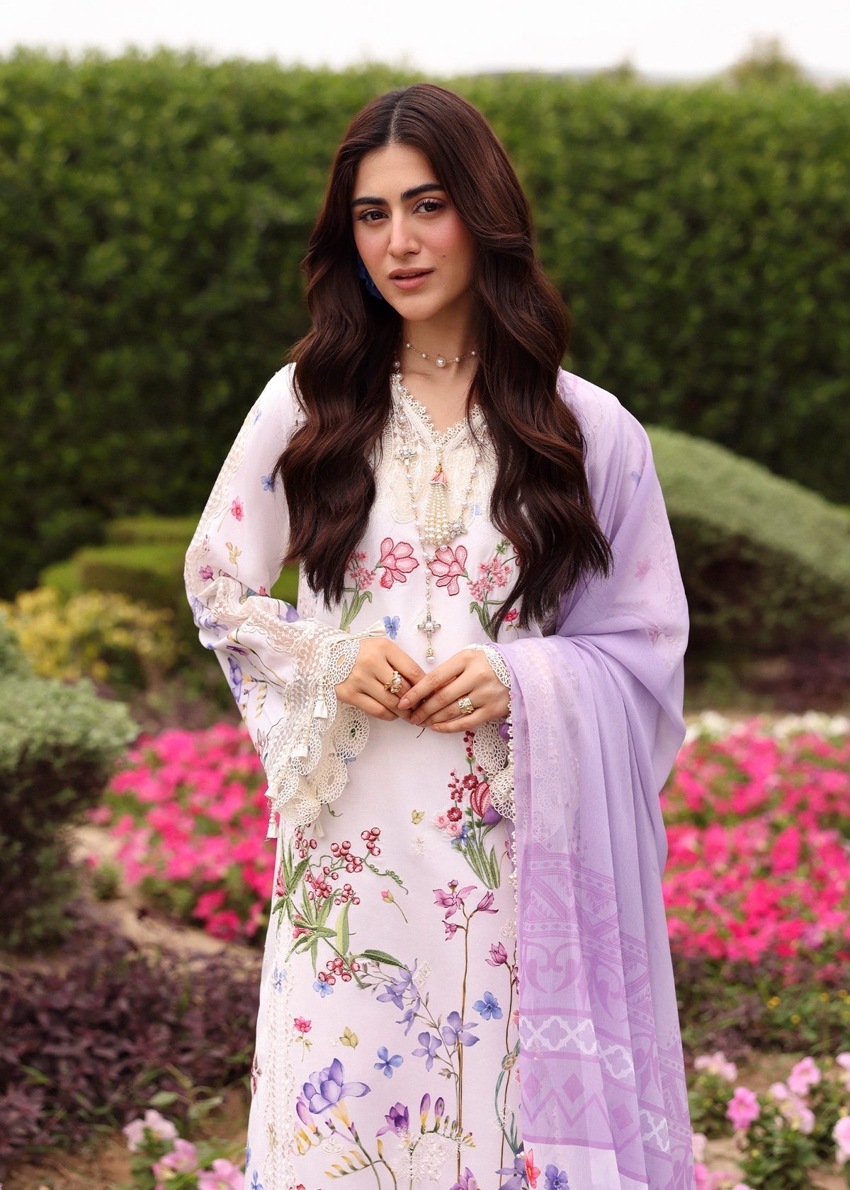 Sardinia | Embroidered Lawn Edit 26 | Lavender Clouds-3